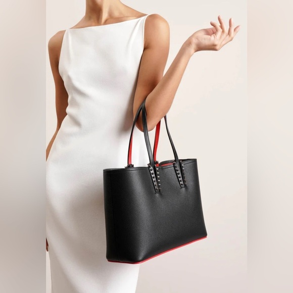 💯% Authentic Christian Louboutin Cabata Tote in Grained Leather Tote Bag ✨ - Picture 1 of 16